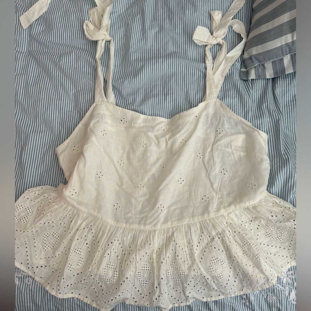 Madewell eyelet tank
